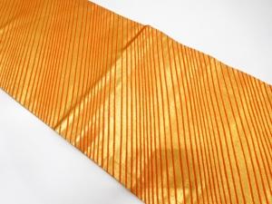 斜め縞模様織り出し　リバーシブル全通袋帯